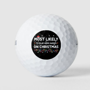 クリスマスにビデオゲームをする可能性が最も高いゲーマー ゴルフボール