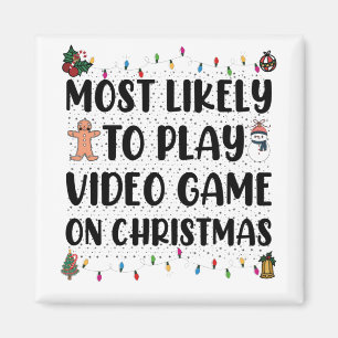 クリスマスにビデオゲームをする可能性が最も高いゲーマー マグネット