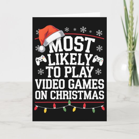 クリスマスにビデオゲームをする確率が最も高いビデオ カード (正面)