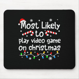 クリスマスにビデオゲームをする確率が最も高いマッチ マウスパッド