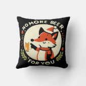 クリスマスにビールはもうやめよう フォックス クッション (裏面)