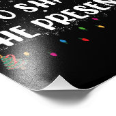 クリスマスにプレゼントを振るう可能性がおもしろい最も高い フォトプリント            (角)