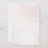 クリスマスにプレゼントを贈るかわいいネズミ 招待状 (裏面)