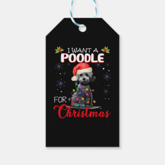 クリスマスにプードルが欲しい ギフトタグ