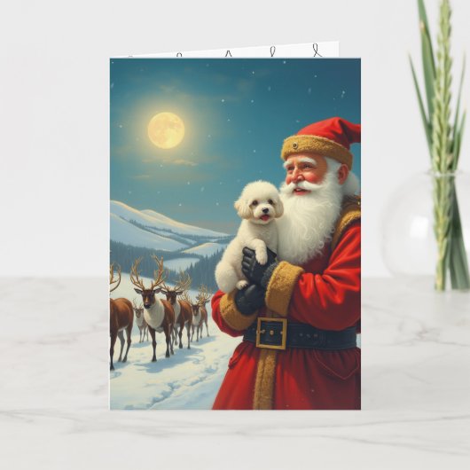 クリスマスにペットを失う悲しみ サンキューカード (正面)