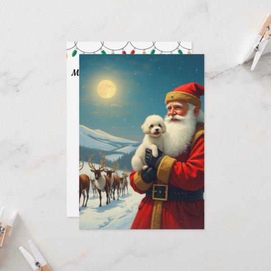 クリスマスにペットを失う 招待状 (正面/裏面インサイチュ)