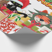 クリスマスにペット ラッピングペーパー (角)