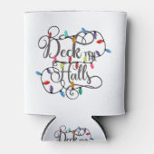 クリスマスにホールの休日のライトを飾る 缶クーラー (正面)