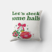 クリスマスにホールをデッキに入れよう クッション (裏面)