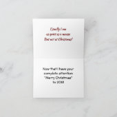 **クリスマスにマウスほど静かでない*** シーズンカード (内部)