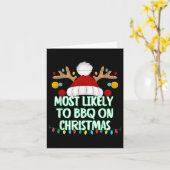 クリスマスにマッチするChrでBbqを行うおもしろい可能性が高い カード (黄色い花)