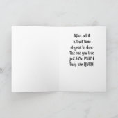 **クリスマスにミスタントー**愛の下で私に会う カード (内部)