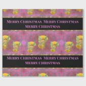 クリスマスにメッセージを流す天使 ラッピングペーパー (フラット)