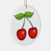 クリスマスにメリーさくらんぼする セラミックオーナメント (右)