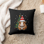 クリスマスにモルモット クッション (ブランケット)