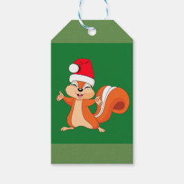 クリスマスにリスよくはしゃぐレルをファイジーさせる ギフトタグ