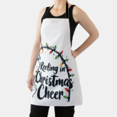 クリスマスにリール応援魚釣りロッドクリスマスライト エプロン (インサイチュ)