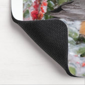 クリスマスにロビン マウスパッド (コーナー)