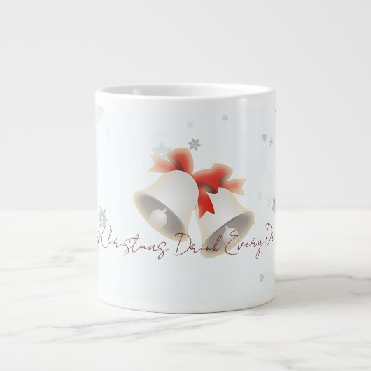 クリスマスに一滴ずつ飲む ジャンボコーヒーマグカップ (正面)