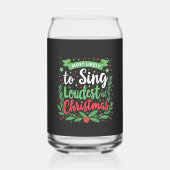 クリスマスに一番大きな歌を歌う可能性が高い ガラス缶 (正面)