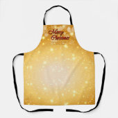 クリスマスに一致する名前の編集文字の追加 エプロン (正面)