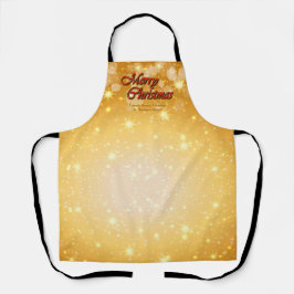 クリスマスに一致する名前の編集文字の追加 エプロン