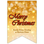 クリスマスに一致する名前の編集文字の追加 バンティングフラッグ (第2の旗)