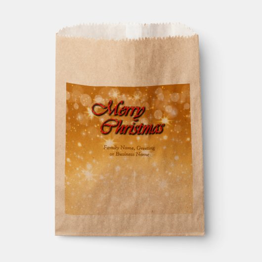 クリスマスに一致する名前の編集文字の追加 フェイバーバッグ (正面)