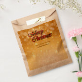 クリスマスに一致する名前の編集文字の追加 フェイバーバッグ (封をした状態)