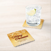 クリスマスに一致する名前の編集文字の追加 ペーパーコースター (インサイチュ)