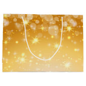 クリスマスに一致する名前の編集文字の追加 ラージペーパーバッグ (裏面)