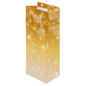 クリスマスに一致する名前の編集文字の追加 ワインギフトバッグ (裏面アングル)