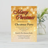 クリスマスに一致する名前の編集文字の追加 招待状 (スタンド正面)