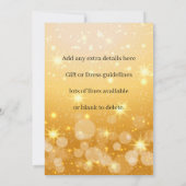 クリスマスに一致する名前の編集文字の追加 招待状 (裏面)