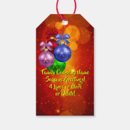 クリスマスに一致する名前文字の追加 ギフトタグ