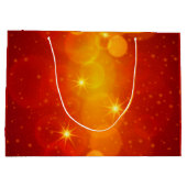 クリスマスに一致する名前文字の追加 ラージペーパーバッグ (裏面)