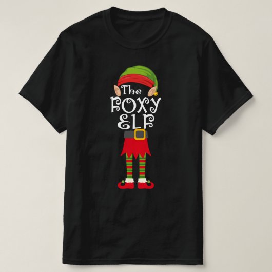 クリスマスに一致するfoxy小妖精や小人ファミリー tシャツ (デザイン正面)