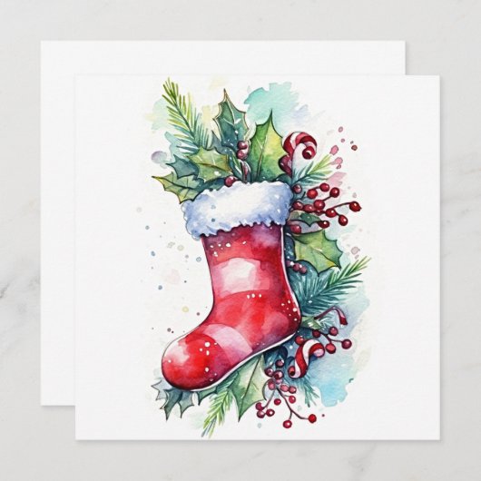 クリスマスに与え喜びを分かち合う ノートカード (正面/裏面)