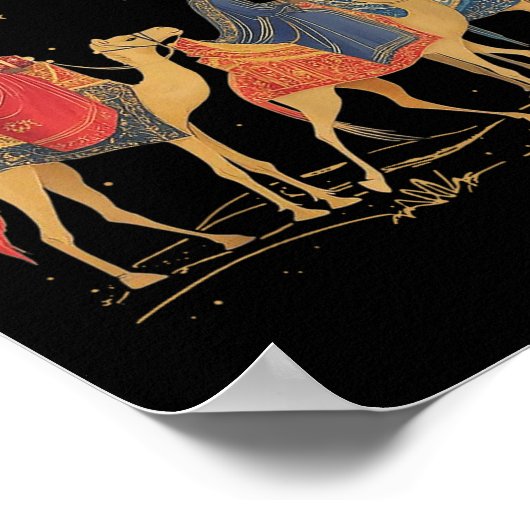 クリスマスに乗る3人の賢い男 ポスター (角)