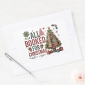 クリスマスに予約が入っている | フェスティバルホリ読デイ 長方形シール (封筒)