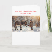 クリスマスに二人の冬の友人 招待状 (正面)