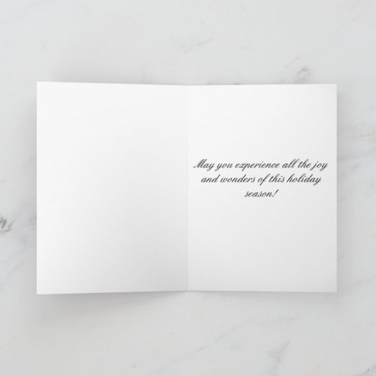 クリスマスに二人の冬の友人 招待状 (内部)