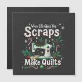 クリスマスに人生がくれた端切れでクッションを作ろう (正面/裏面)