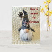 **クリスマスに会えるといいね** カード (黄色い花)