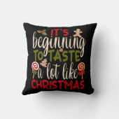 クリスマスに似た味が出てきた クッション (裏面)