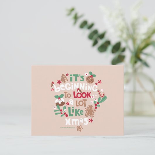 クリスマスに似た感じが出てきた ポストカード (スタンド正面)