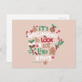 クリスマスに似た感じが出てきた ポストカード (正面/裏面)