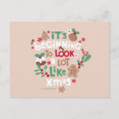 クリスマスに似た感じが出てきた ポストカード (正面)