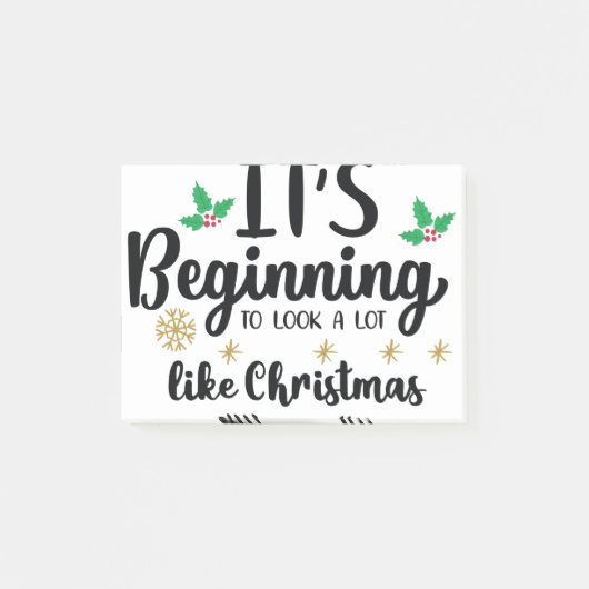 クリスマスに似てきた ポストイット (正面)