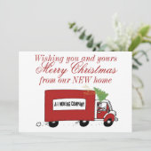 クリスマスに住所を変更した シーズンカード (スタンド正面)